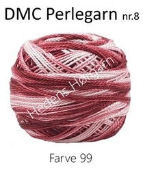 DMC Perlegarn nr. 8 farve 99 bordeaux